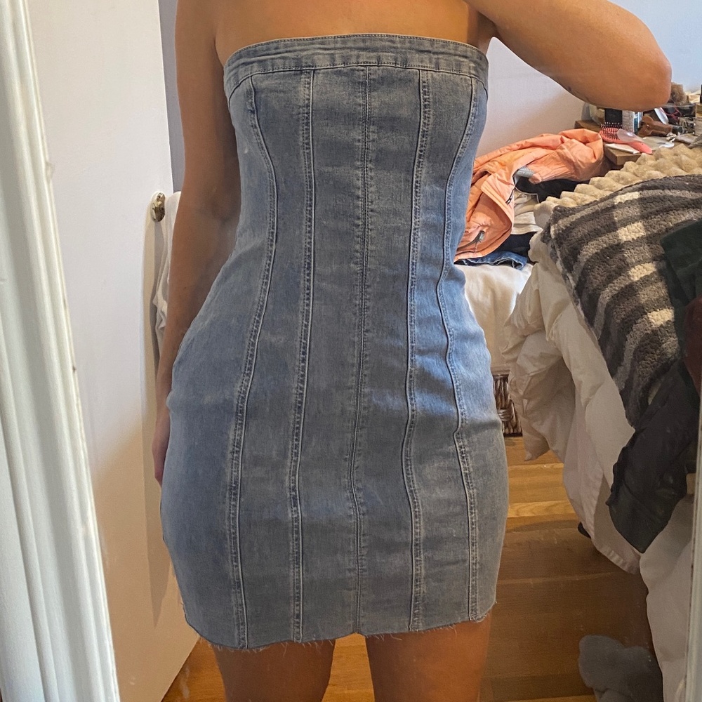 Princess Polly denim tube dress